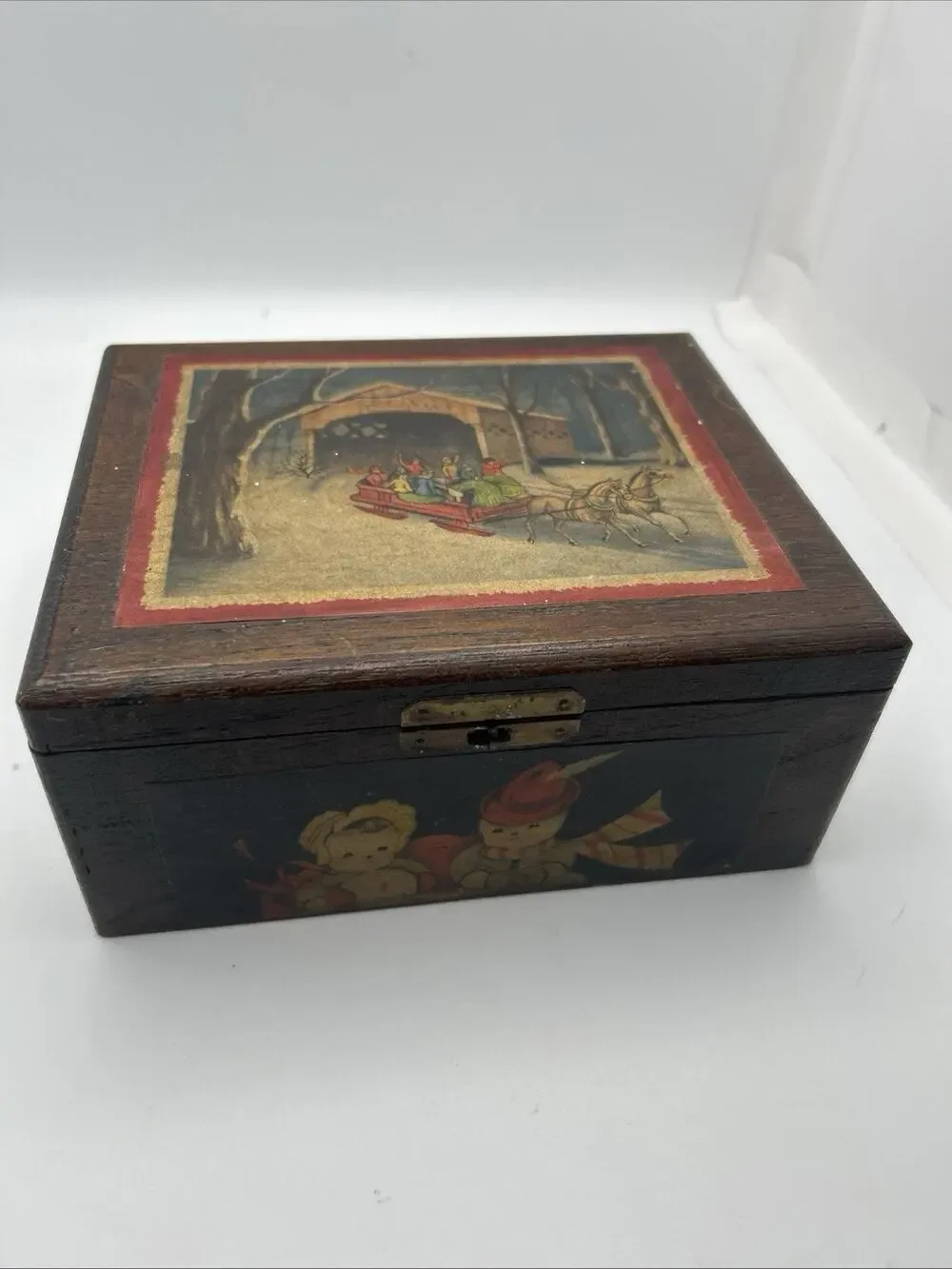 wooden cigar box vintage